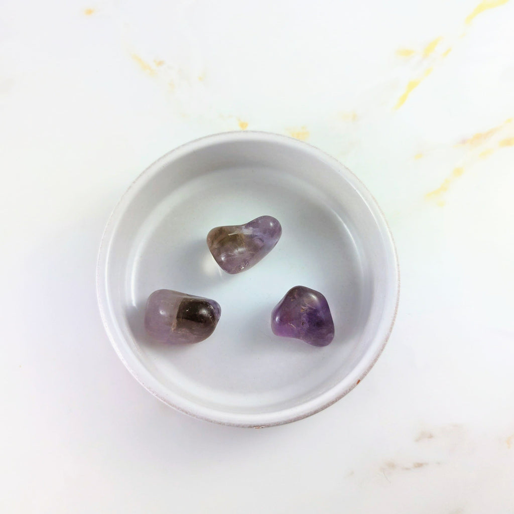 Ametrine rolled stone