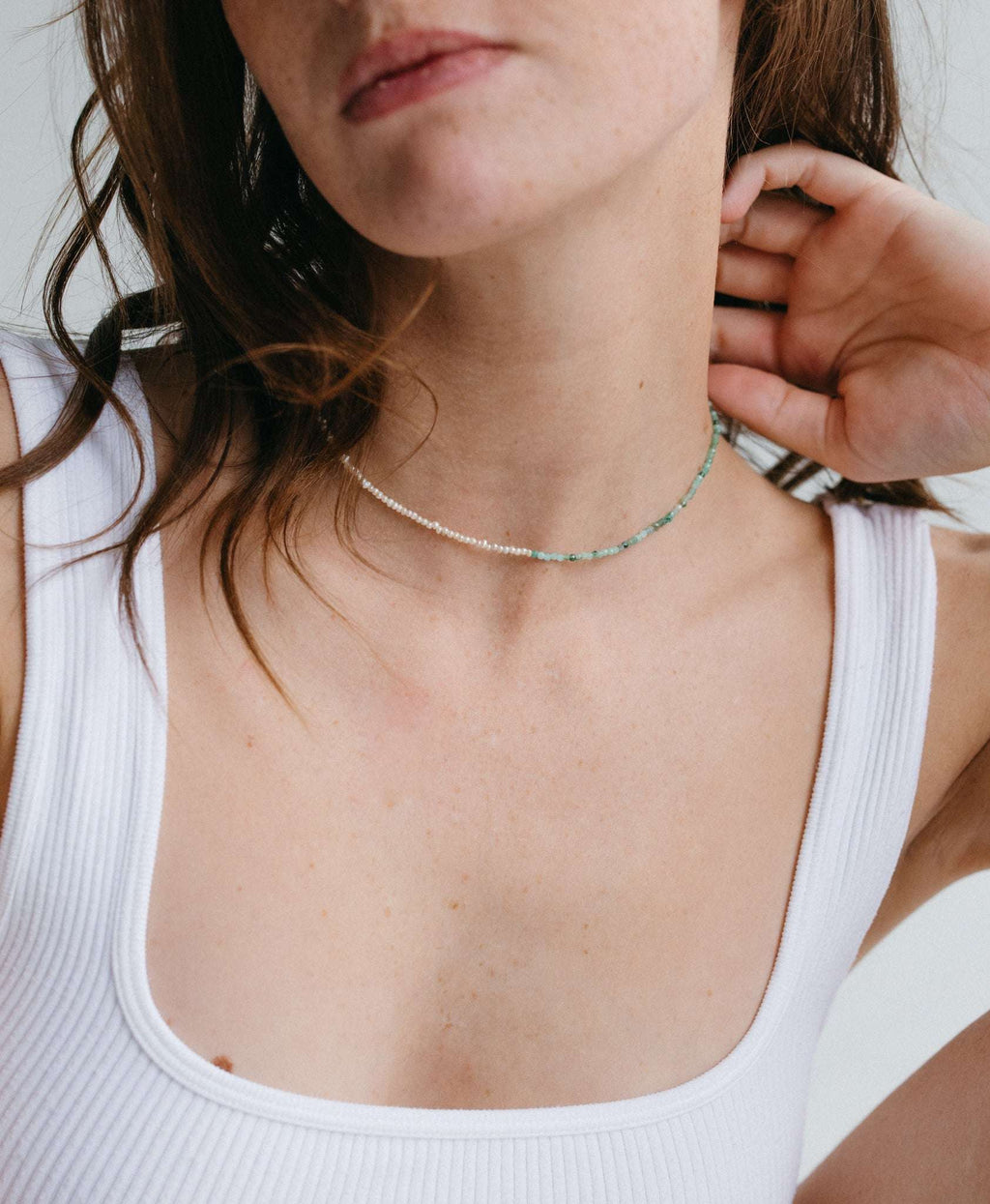 Collier Emmie bi-matière